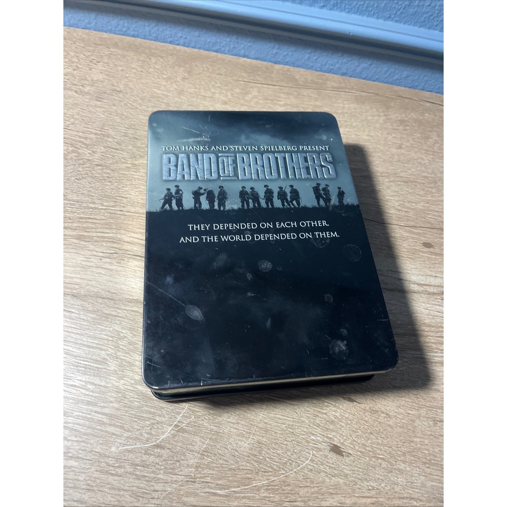 Band Of Brothers Tom Hanks Steven Spielberg Movie DVD Tin Box